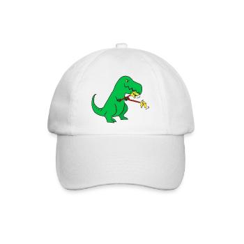Unaufhaltsamer Dinosaurier - Baseballkappe - Weiß/Weiß - Vorne