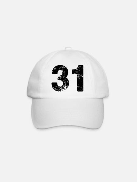 31 - Baseballkappe - Weiß/Weiß
