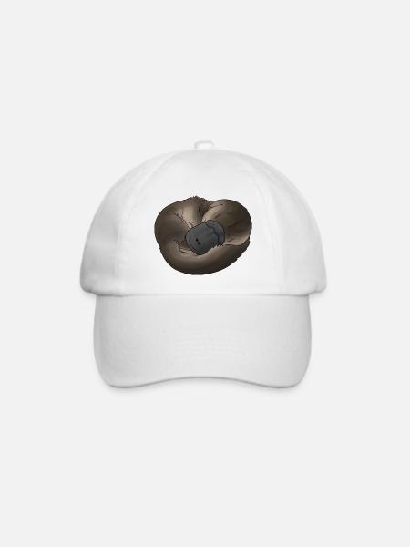 Platypus - Schnabeltier - Baseballkappe - Weiß/Weiß