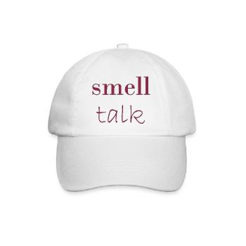 smell talk - Sprüche - Geschenk - Baseballkappe - Weiß/Weiß - Vorne