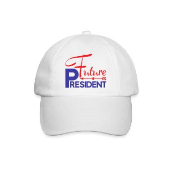 Künftiger Präsident - Baseballkappe - Weiß/Weiß - Vorne