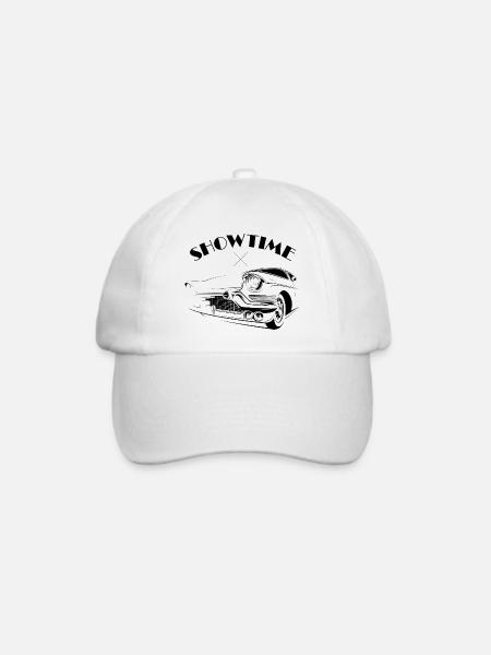 showtime american muscle cars Symbol v8 Icon - Baseballkappe - Weiß/Weiß