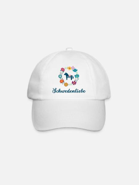 Schwedenliebe - Baseballkappe - Weiß/Weiß