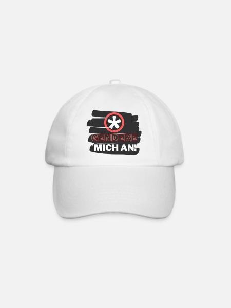 Gendern ist cool - Baseballkappe - Weiß/Weiß