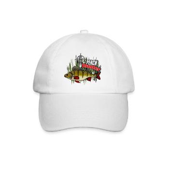 Barschfischen - Baseballkappe - Weiß/Weiß - Vorne