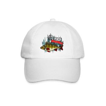 Barschjäger - Baseballkappe - Weiß/Weiß - Vorne