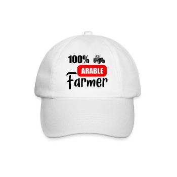 Ackerbau - Baseballkappe - Weiß/Weiß - Vorne