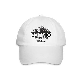 Bormio-Logo - Baseballkappe - Weiß/Weiß - Vorne