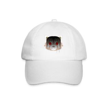 Roter Panda verkleidet als Dämonenmädchen für Halloween - Baseballkappe - Weiß/Weiß - Vorne