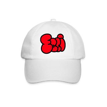 Ballonschrift ELLI rot - Baseballkappe - Weiß/Weiß - Vorne