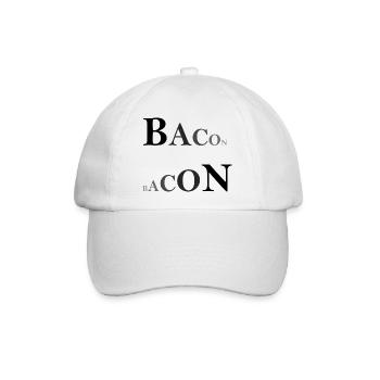 Bacon doppelt - Baseballkappe - Weiß/Weiß - Vorne