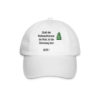 Weihnachten - Baseballkappe - Weiß/Weiß - Vorne
