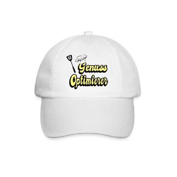 Genuss Optimierer - Baseballkappe - Weiß/Weiß - Vorne