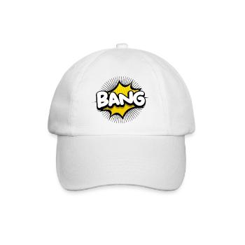 Explosion, Knall, Knall - Baseballkappe - Weiß/Weiß - Vorne