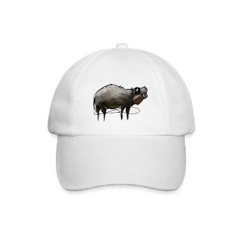 Flusspferd Zombie - Baseballkappe - Weiß/Weiß - Vorne