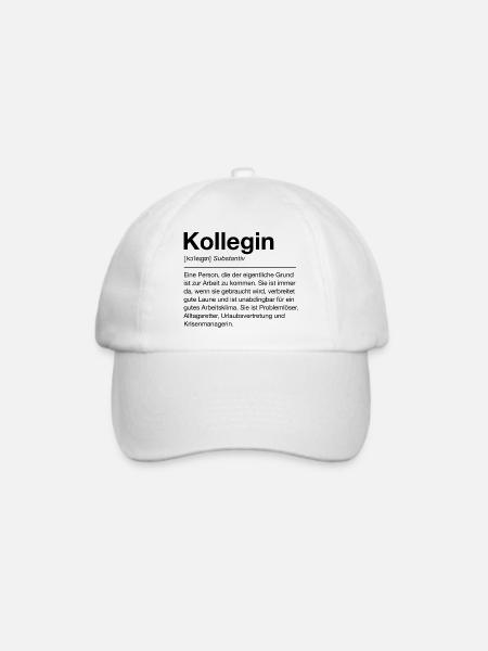 Kollegin - Baseballkappe - Weiß/Weiß