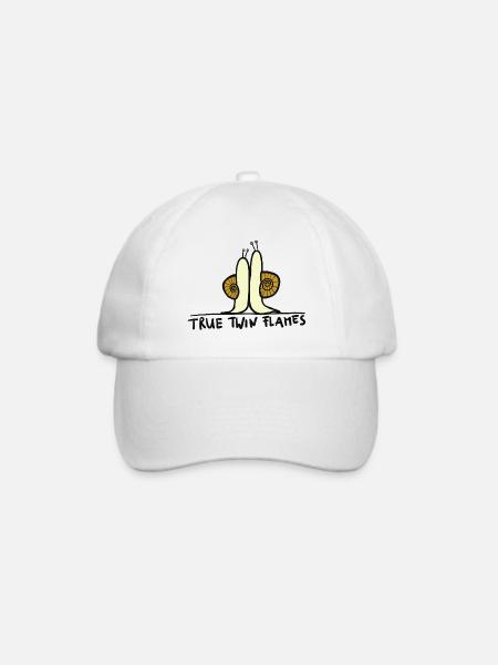 true twin flames - Baseballkappe - Weiß/Weiß