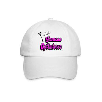 Genuss Optimierer - Baseballkappe - Weiß/Weiß - Vorne