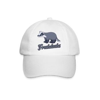 Lustiger, Süßer Dachs, Frechdachs, - Baseballkappe - Weiß/Weiß - Vorne