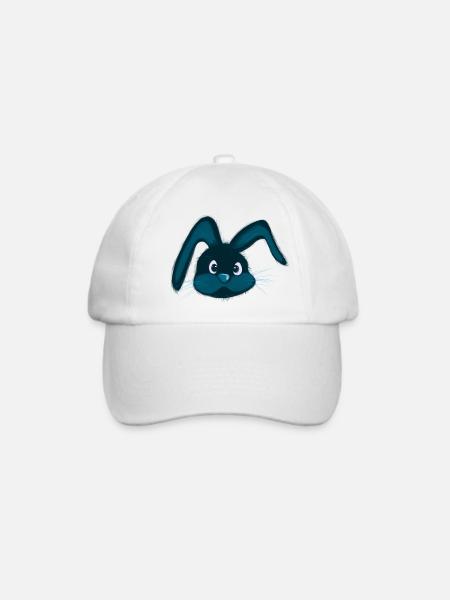 Hasenköpfchen - Baseballkappe - Weiß/Weiß