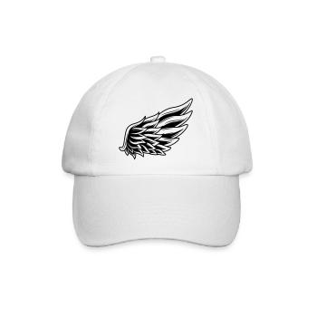 Flügel - Baseballkappe - Weiß/Weiß - Vorne