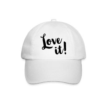 Love it! - Baseballkappe - Weiß/Weiß - Vorne