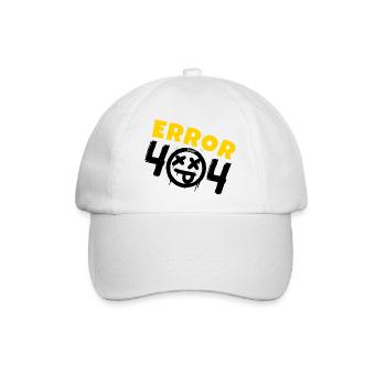 Fehler 404 nicht gefunden - Baseballkappe - Weiß/Weiß - Vorne