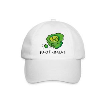 Salat lustig - Baseballkappe - Weiß/Weiß - Vorne