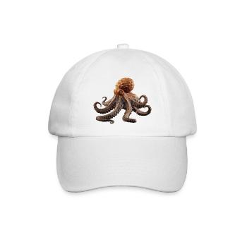 Kraken können Farbe und Textur ändern - Baseballkappe - Weiß/Weiß - Vorne