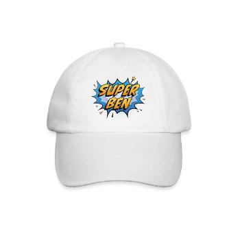 Super Ben - Baseballkappe - Weiß/Weiß - Vorne