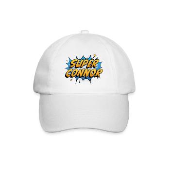 Super Connor - Baseballkappe - Weiß/Weiß - Vorne