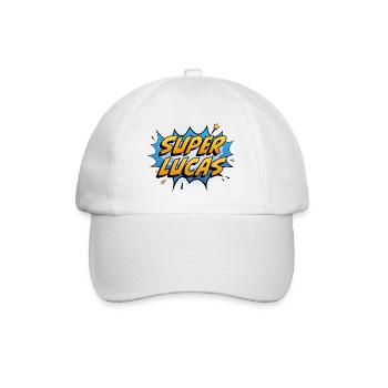 Super Lucas - Baseballkappe - Weiß/Weiß - Vorne