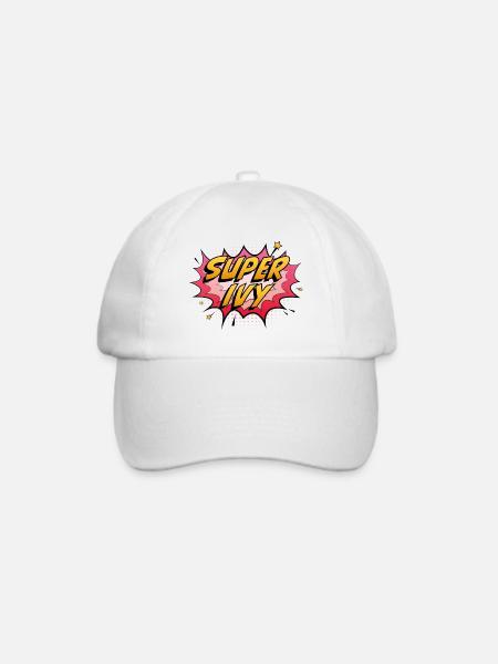 Super Efeu - Baseballkappe - Weiß/Weiß