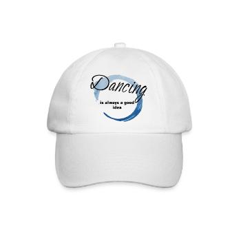 Dancing Dance Music - Baseballkappe - Weiß/Weiß - Vorne