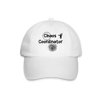 Chaos-Koordinator - Baseballkappe - Weiß/Weiß - Vorne