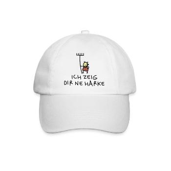 Bäuerin rebellisch - Baseballkappe - Weiß/Weiß - Vorne