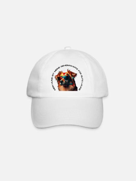 Hunde Liebhaber - Baseballkappe - Weiß/Weiß