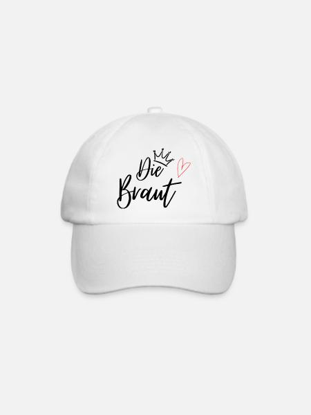 JGA Junggesellinnenabschied Die Braut - Baseballkappe - Weiß/Weiß
