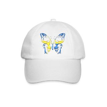 Flagge von Schweden Land Offizielle Staaten Kontinent - Baseballkappe - Weiß/Weiß - Vorne