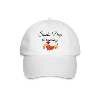 Santa Dog - Baseballkappe - Weiß/Weiß - Vorne
