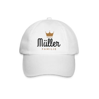 Müller-Familie - Baseballkappe - Weiß/Weiß - Vorne