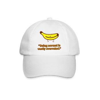 funny banana drama! - Baseballkappe - Weiß/Weiß - Vorne