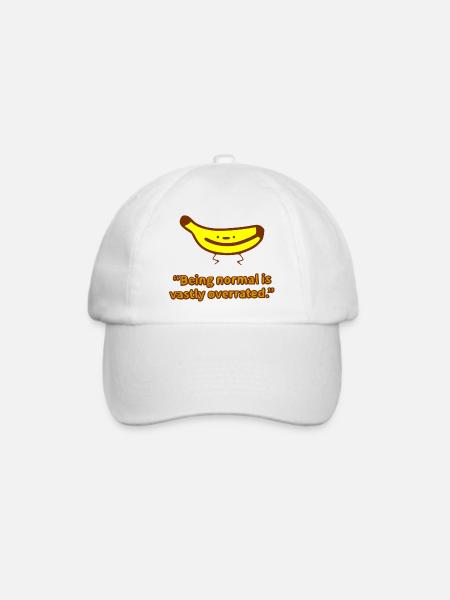 funny banana drama! - Baseballkappe - Weiß/Weiß