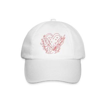 Liebe mich Valentinstag Alles Gute zum Valentinstag Valentinstag - Baseballkappe - Weiß/Weiß - Vorne