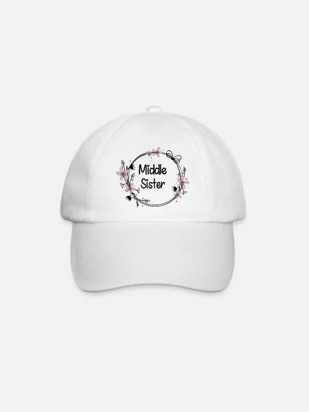 Middle Sister - Baseballkappe - Weiß/Weiß