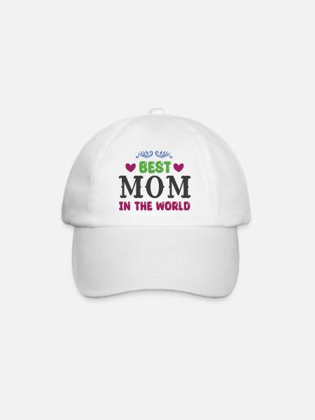Beste Mama der Welt - Baseballkappe - Weiß/Weiß