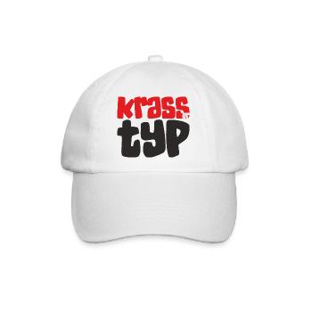 Krasser Typ - Baseballkappe - Weiß/Weiß - Vorne