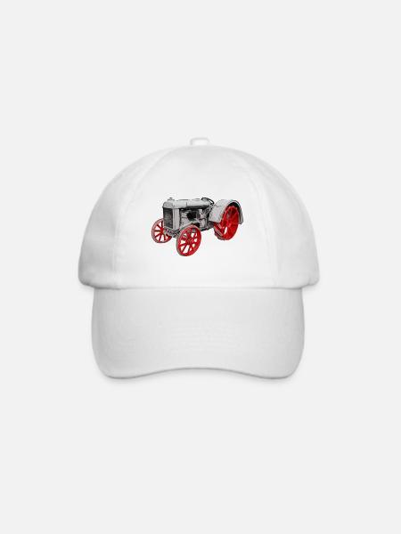 Traktor Model F - Baseballkappe - Weiß/Weiß