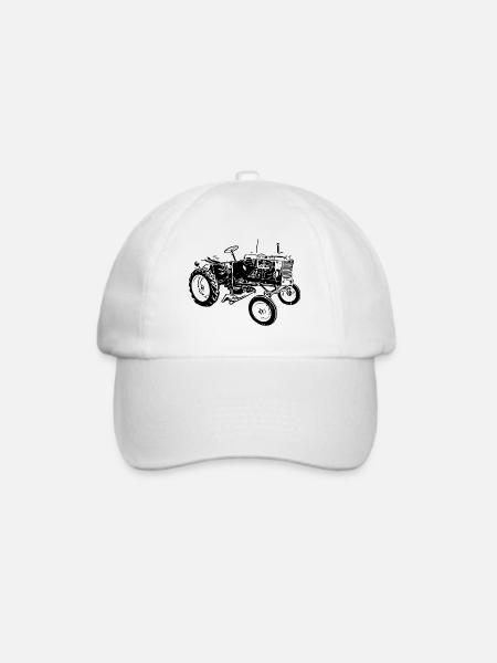 Traktor Pony - Baseballkappe - Weiß/Weiß