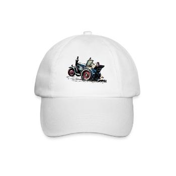 Lanz Traktor Bulldog Power - Baseballkappe - Weiß/Weiß - Vorne